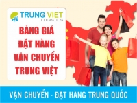 Bảng giá dịch vụ đặt hàng Trung Quốc - Việt Nam