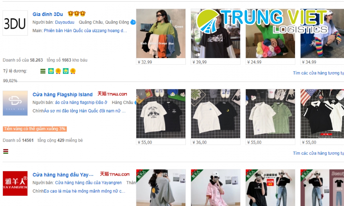 Tổng hợp 50 link shop chuyên sỉ áo phông Quảng Châu